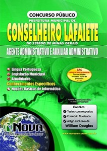 Baixar Apostila Prefeitura de Conselheiro Lafaiete – Agente Administrativo e Auxiliar Administrativo pdf, epub, eBook
