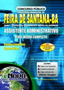 Baixar Apostila SAMU Feira de Santana – Assistente Administrativo pdf, epub, eBook