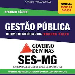 Baixar Apostila SES MG – Gestão Pública – Resumo Rápido pdf, epub, eBook