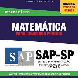 Baixar Apostila SAP SP- Matemática – Resumo Rápido pdf, epub, eBook