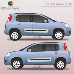 Baixar Novo Uno Vivace 2015 gabarito em vetor para adesivagem pdf, epub, eBook