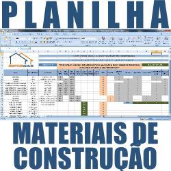 Baixar Planilha de Materiais de Construção Civil em m2 pdf, epub, eBook