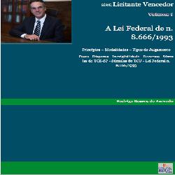 Baixar Série Licitante Vencedor – Volume I – A Lei Federal 8.666/1993 pdf, epub, eBook