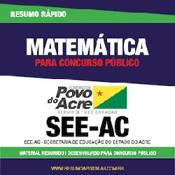 Baixar Apostila SEE-AC – Matemática – Resumo Rápido pdf, epub, eBook