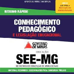 Baixar Apostila SEE-MG – Conhecimento Pedagógico e Legislação Educacional – Resumo Rápido pdf, epub, eBook