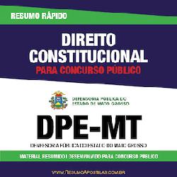 Baixar Apostila DPE-MT – Direito Constitucional – Resumo Rápido pdf, epub, eBook