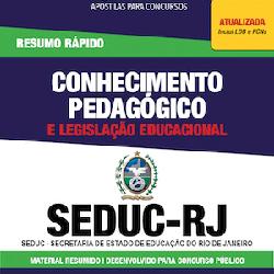 Baixar Apostila SEDUC-RJ – Conhecimento Pedagógico e Legislação Educacional – Resumo Rápido pdf, epub, eBook