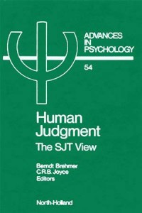 Baixar Human judgment: the sjt view pdf, epub, eBook