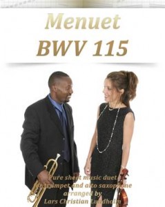 Baixar Menuet bwv 115 pure sheet music duet for trumpet pdf, epub, eBook