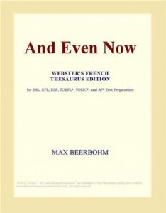 Baixar And even now (webster’s french thesaurus edition) pdf, epub, eBook
