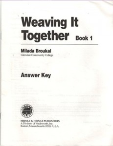 Baixar Weaving it together 1 – answer key pdf, epub, eBook