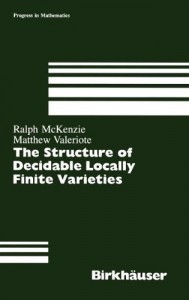 Baixar Structure of decidable locally finite varieties, t pdf, epub, eBook