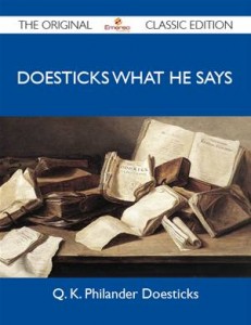 Baixar Doesticks what he says – the original classic pdf, epub, eBook