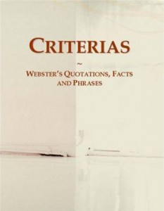 Baixar Criterias: websters quotations, facts and pdf, epub, eBook