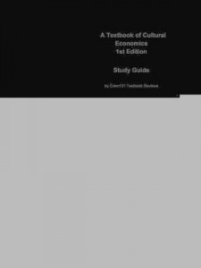 Baixar e-Study Guide for: A Textbook of Cultural Economics by Ruth Towse, ISBN 9780521717021: Economics, Ec pdf, epub, eBook
