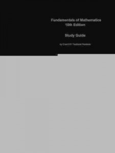 Baixar e-Study Guide for Fundamentals of Mathematics, textbook by James Van Dyke pdf, epub, eBook