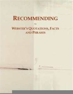 Baixar Recommending: Webster¿s Quotations, Facts and Phrases pdf, epub, eBook