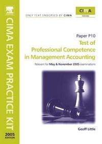 Baixar Test of Professional Competence In Management Accounting: Paper P10. Cima Exam Practice Kit 2005 pdf, epub, eBook