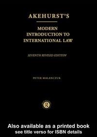 Baixar Akehurst's Modern Introduction to International Law pdf, epub, eBook