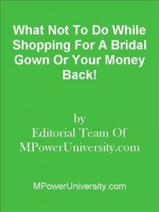 Baixar What not to do while shopping for a bridal gown pdf, epub, eBook