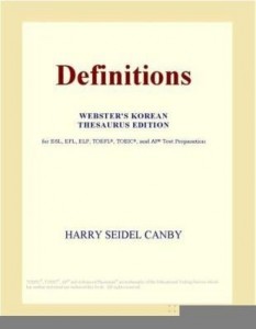 Baixar Definitions (Webster's Korean Thesaurus Edition) pdf, epub, eBook