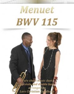 Baixar Menuet bwv 115 pure sheet music duet for viola pdf, epub, eBook