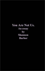 Baixar You are not us: an essay by shannon barber pdf, epub, eBook