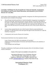 Baixar Costa Rica: Staff Report for the Second Review Under the Stand-By Arrangement; Press Release on the pdf, epub, eBook