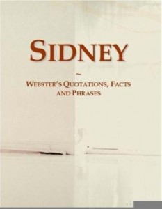 Baixar Sidney: Webster¿s Quotations, Facts and Phrases pdf, epub, eBook