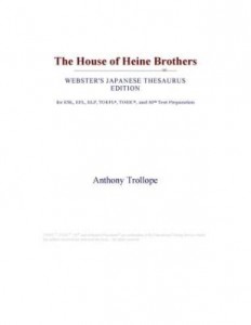 Baixar The House of Heine Brothers (Webster's Japanese Thesaurus Edition) pdf, epub, eBook