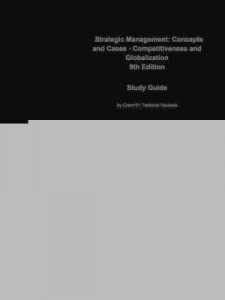 Baixar E-Study Guide for: Strategic Management: Concepts and Cases – Competitiveness and Globalization: Bus pdf, epub, eBook