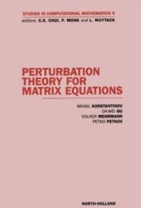 Baixar Perturbation Theory for Matrix Equations pdf, epub, eBook
