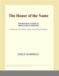 Baixar The Honor of the Name (Webster's German Thesaurus Edition) pdf, epub, eBook