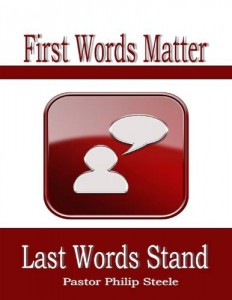 Baixar First words matter last words stand pdf, epub, eBook