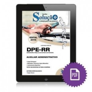 Baixar Apostila digital Defensoria Pública do Estado de Roraima – DPE-RR – Auxiliar Administrativo pdf, epub, eBook