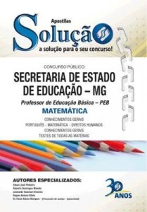 Baixar Apostila Digital PEB-MG – Secretaria de Edução do Estado – Matemática pdf, epub, eBook