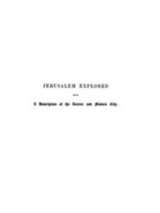 Baixar Jerusalem explored, volume iiplates pdf, epub, eBook