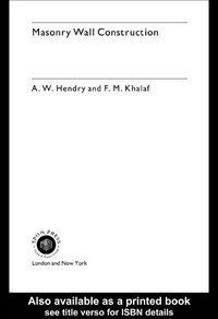 Baixar Masonry Wall Construction pdf, epub, eBook