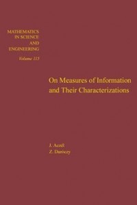 Baixar On measures of information and their characterizations pdf, epub, eBook