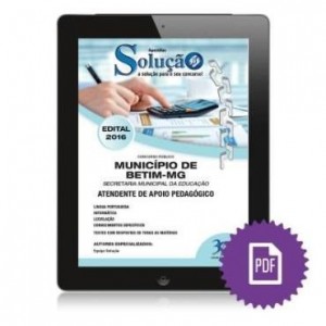 Baixar Apostila Digital Prefeitura de Betim – Atendente de Apoio Pedagógico pdf, epub, eBook