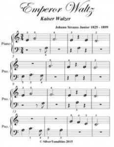 Baixar Emperor waltz kaiser walzer beginner piano sheet pdf, epub, eBook