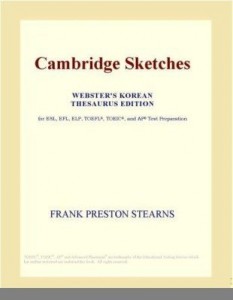 Baixar Cambridge Sketches (Webster's Korean Thesaurus Edition) pdf, epub, eBook
