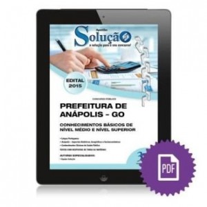 Baixar Apostila Digital Prefeitura de Anápolis – Conhecimentos Básicos Médio e Superior pdf, epub, eBook
