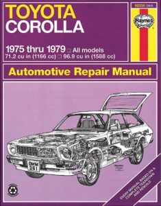Baixar Toyota corolla 1975 thru 1979 all models 712 cu in pdf, epub, eBook