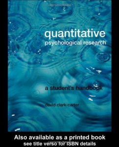 Baixar Quantitative psychological research pdf, epub, eBook