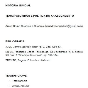 Baixar HM – Fascismos e política do apaziguamento pdf, epub, eBook