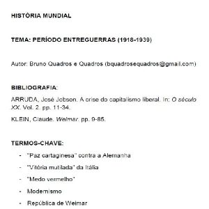 Baixar HM – Período entreguerras (1918-1939) pdf, epub, eBook