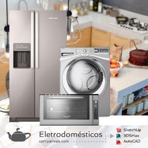 Baixar Coleção 3d para 3dsMax/Vray e SketchUp – 68 Eletrodomésticos pdf, epub, eBook