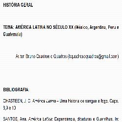 Baixar HG – América Latina no século XX – México, Argentina, Peru e Guatemala pdf, epub, eBook
