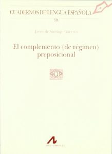 Baixar Complemento de regimen preposicional, el pdf, epub, eBook